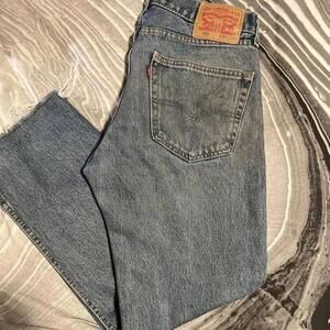 Levi's 505 jeans with a great wash and fading ✨worn in